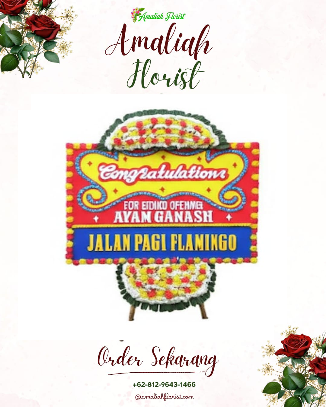Sewa Papan Bunga Menganti